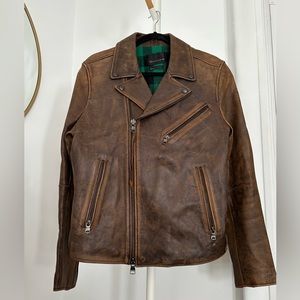 Leather Jacket - Size M - Banana Republic - Lightly Distressed Look